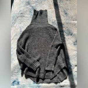 Free people raglan sleeve tunic turtleneck sweater, xs